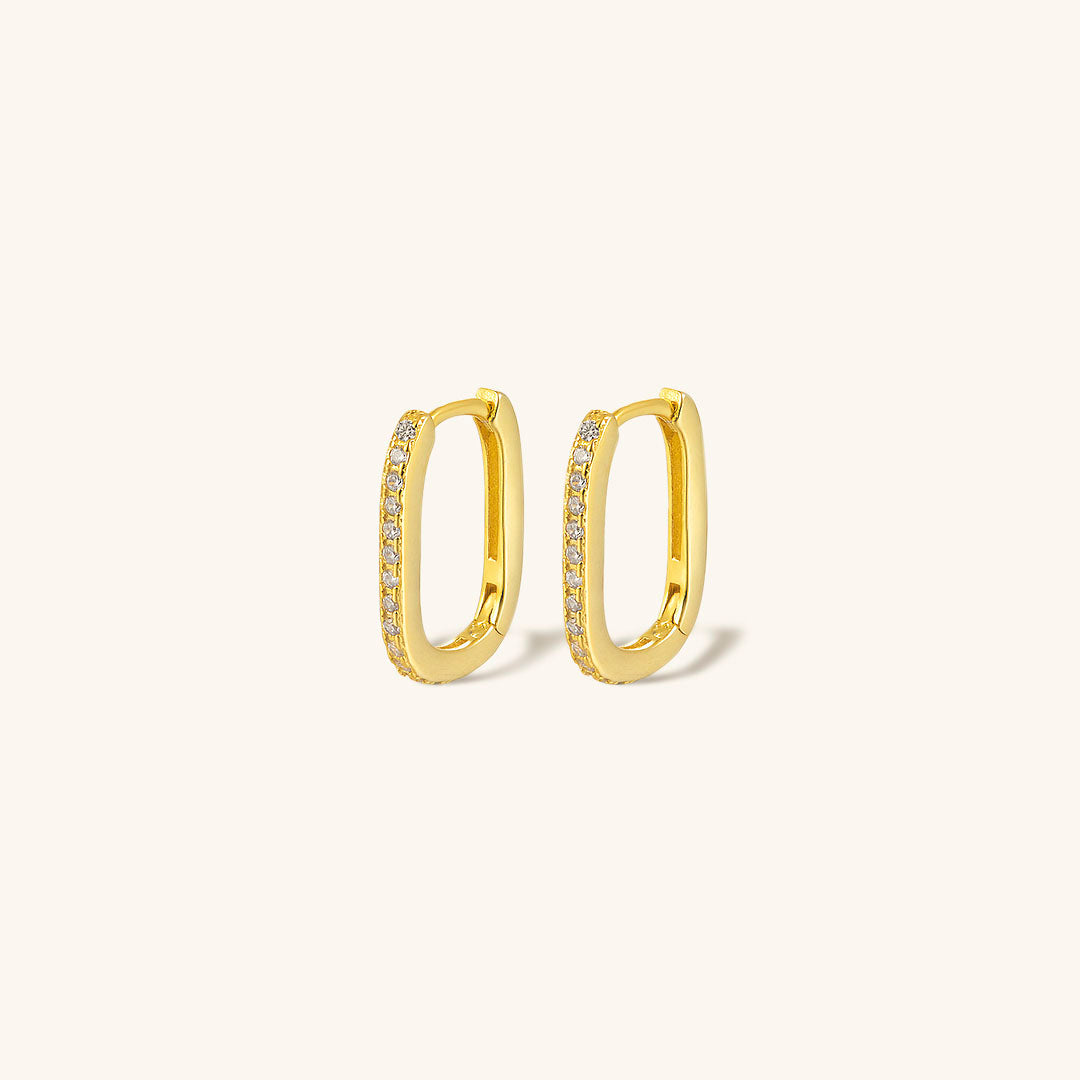 Melissa Oval Hoop Earrings Image