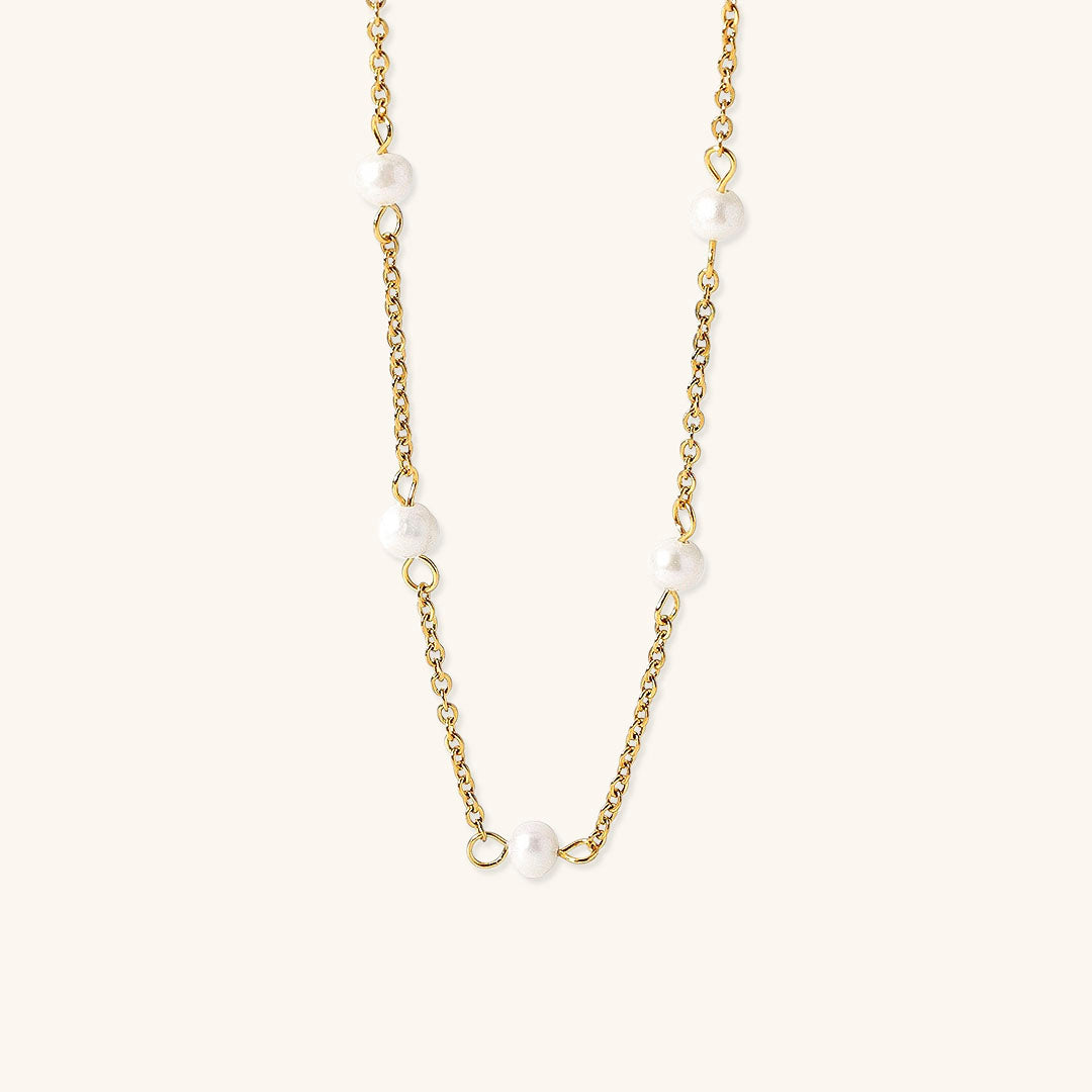 Nora Gold Pearl Necklace Image