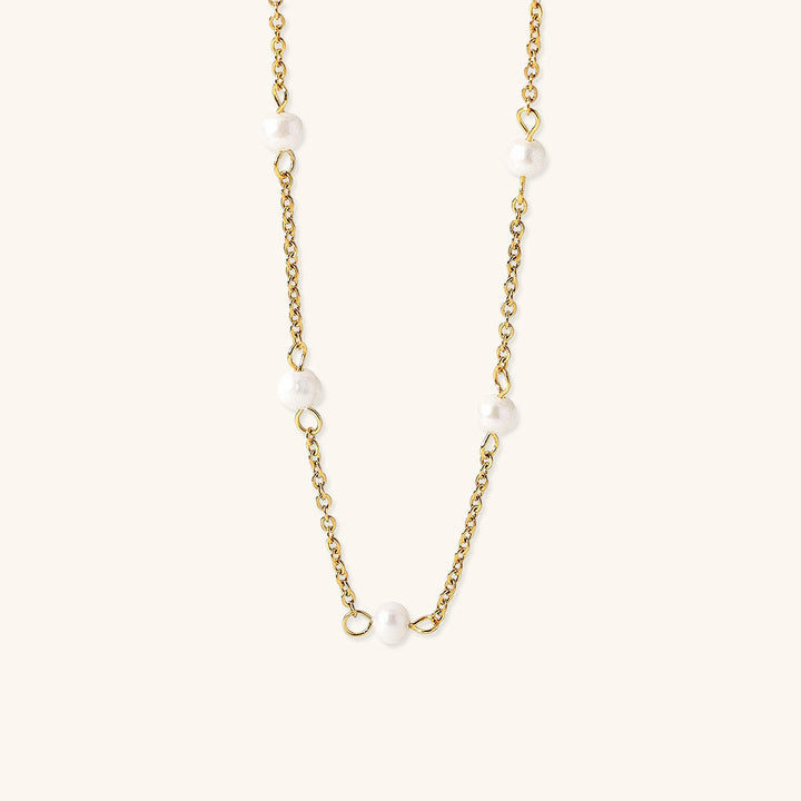 Nora Gold Pearl Necklace