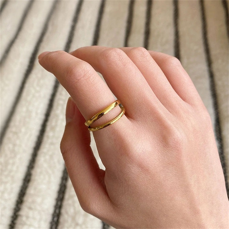 Olivia Layered Gold Ring Image