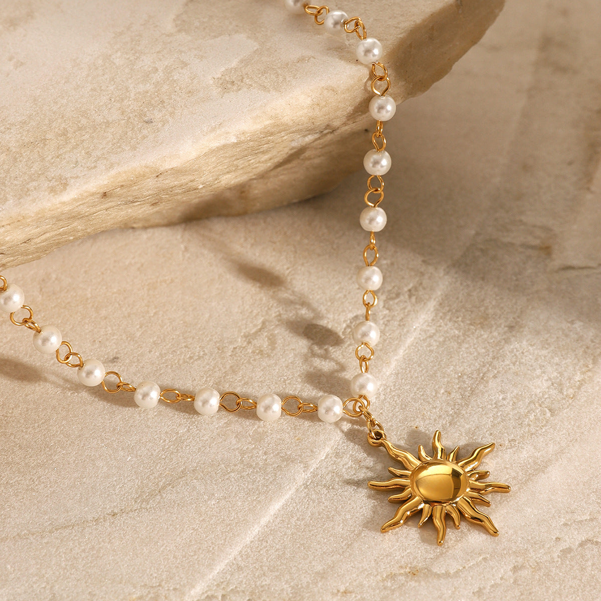 Apollo Sun Pearl Necklace Image