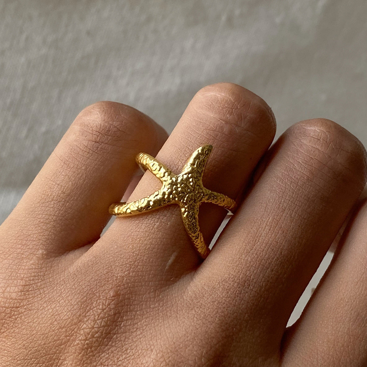 Aurelie Gold Starfish Ring Image