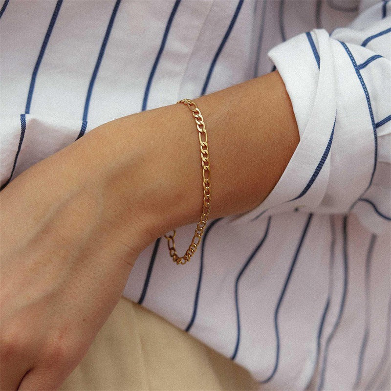 Saturn Gold Chain Bracelet Image