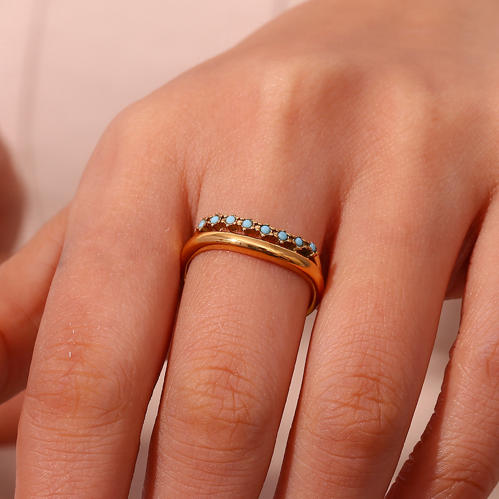 Adeline Diamond Simulant Gold Ring Image