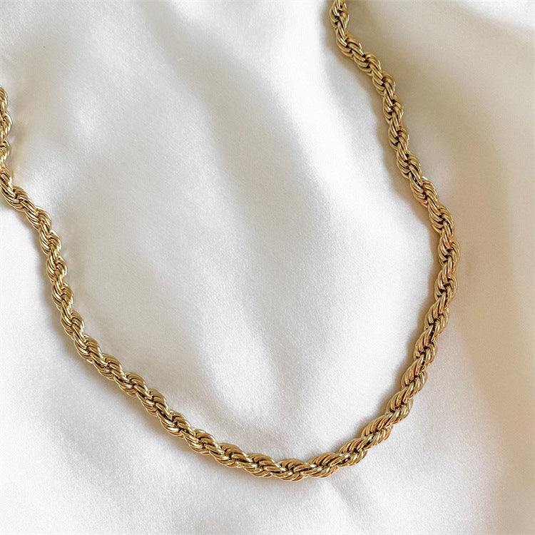 Bianca Rope Chain Gold Necklace Image