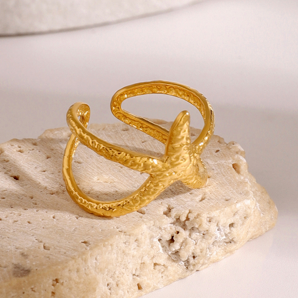 Aurelie Gold Starfish Ring Image