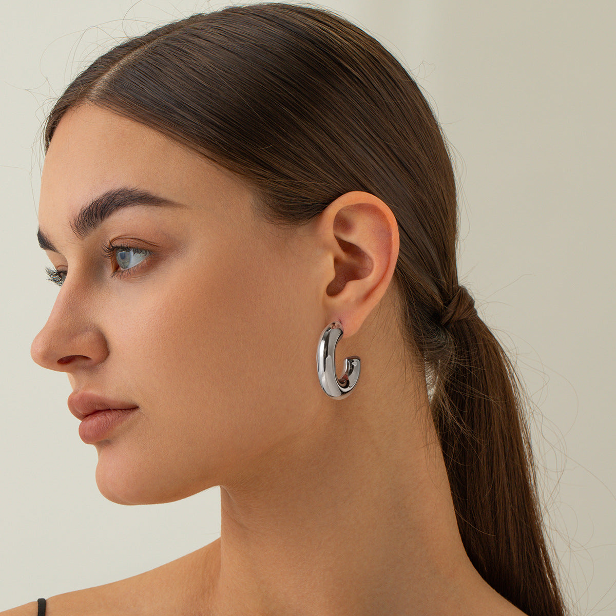 Alera Silver Hoops Image