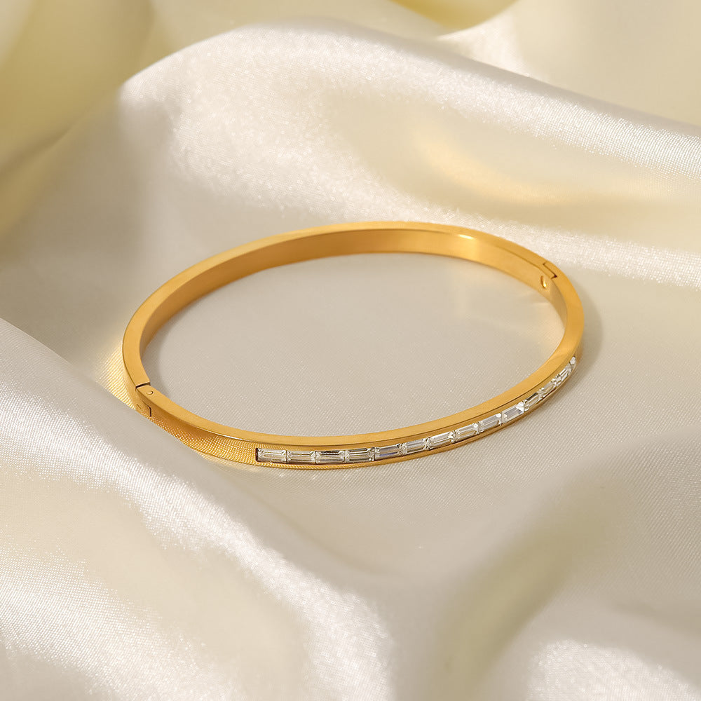 Grace Gold Diamond Bangle Image