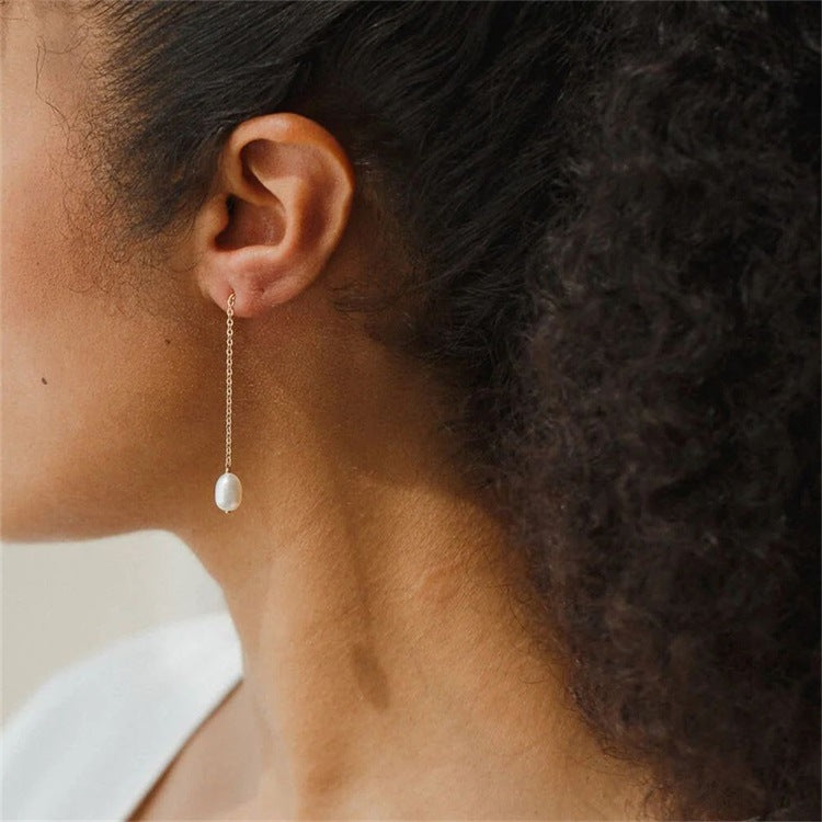 Tessa Pearl Tassel Earrings Image