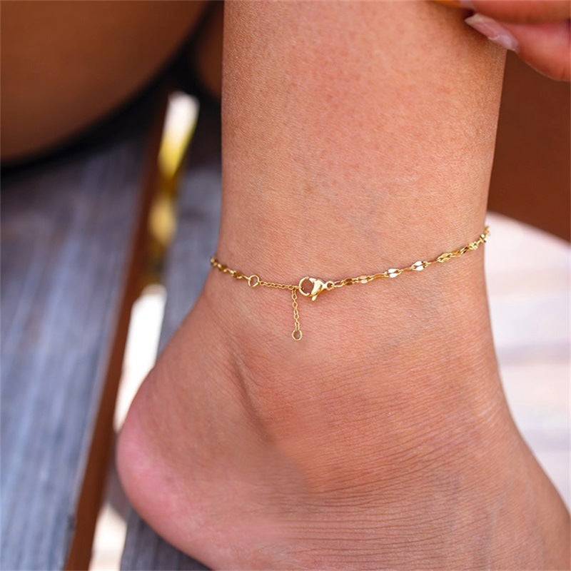 Charlotte Gold Chain Anklet Image