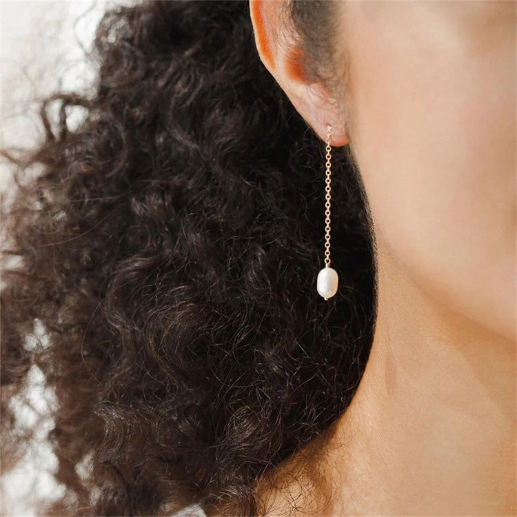 Tessa Pearl Tassel Earrings Image