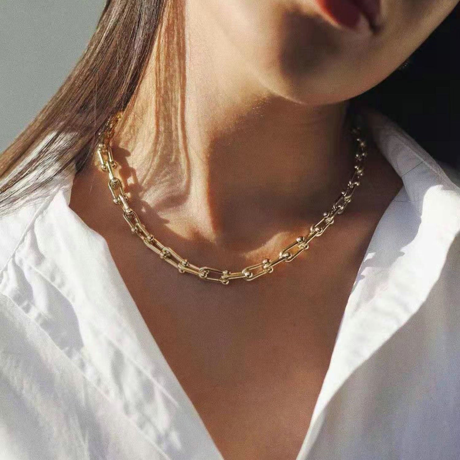 Cascade Gold Chain Necklace Image