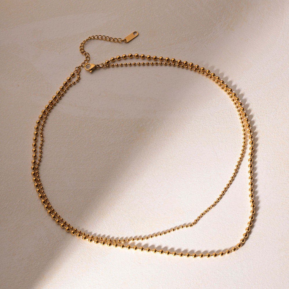 Layered Ball Chain Necklace Image