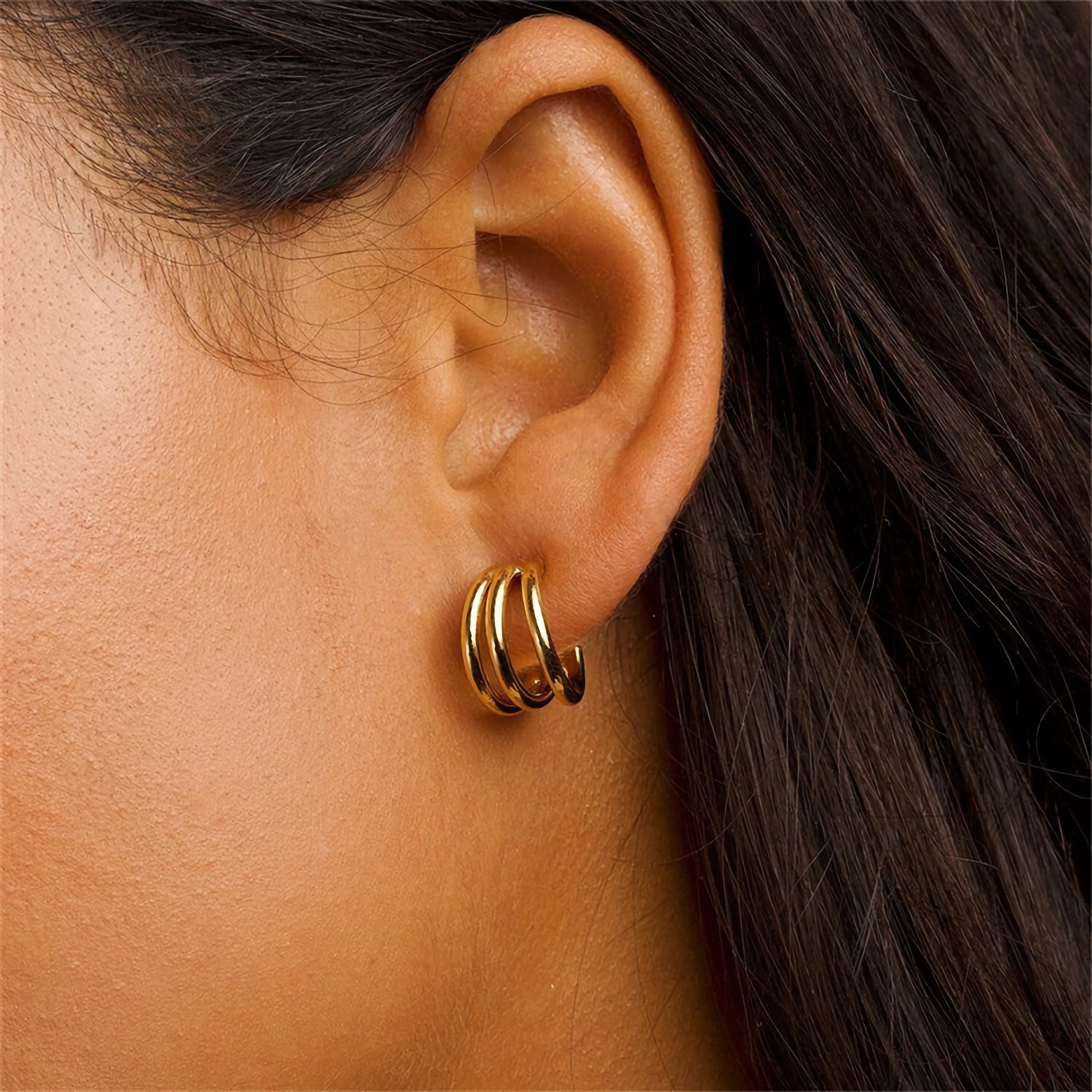 Cradle Gold Earrings Image