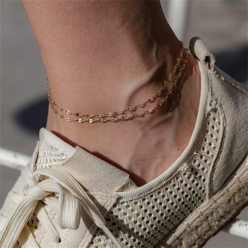 Charlotte Gold Chain Anklet Image