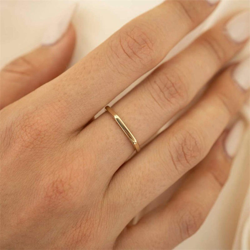 Sasha Geometric Gold Ring Image