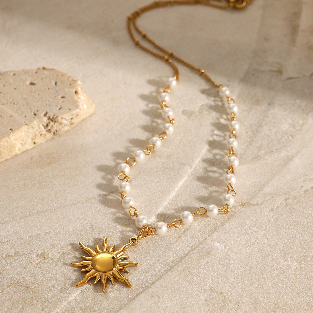 Apollo Sun Pearl Necklace Image