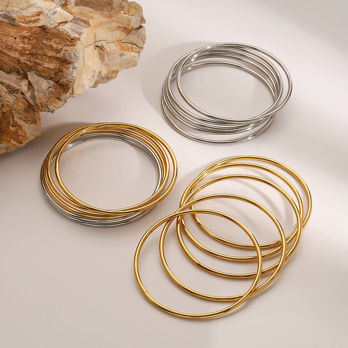 Shannon Gold Bangle Set Image