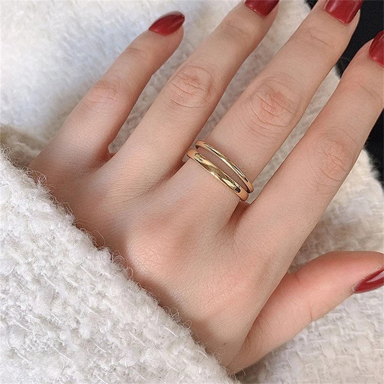 Olivia Layered Gold Ring Image