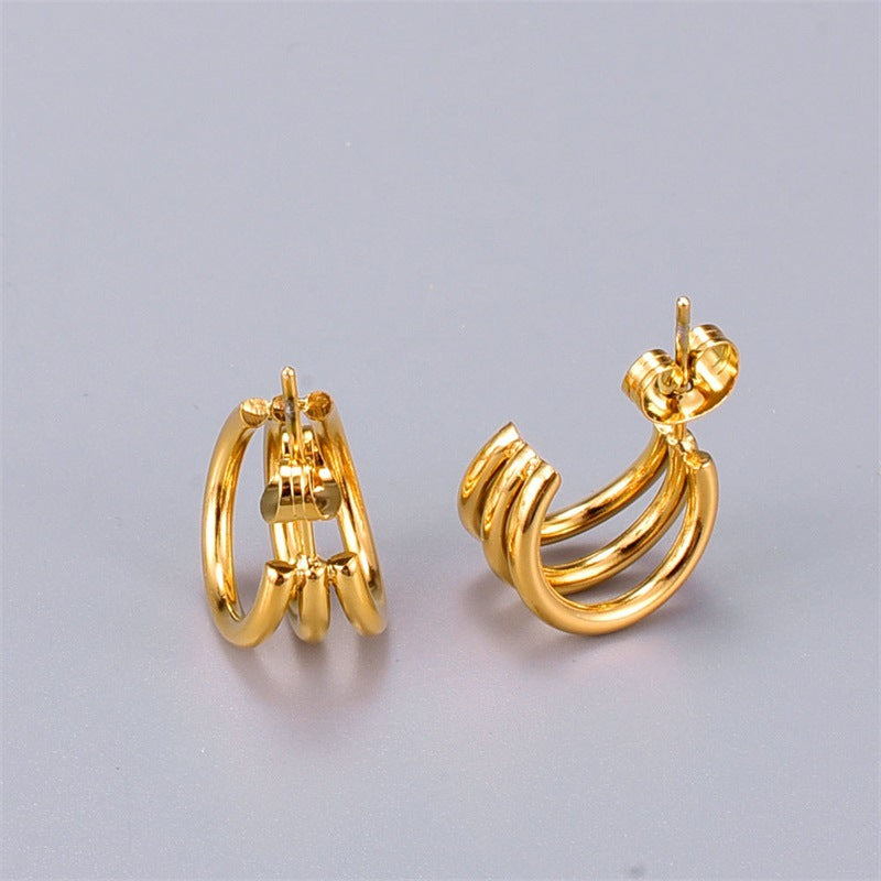 Cradle Gold Earrings Image