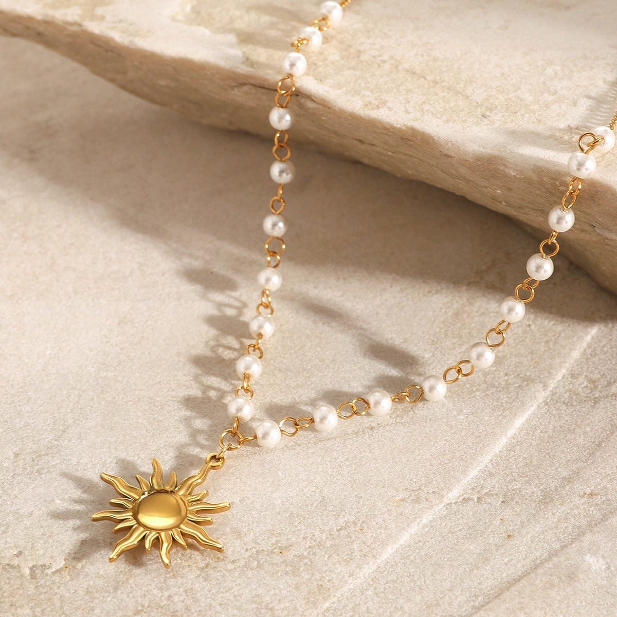 Apollo Sun Pearl Necklace Image