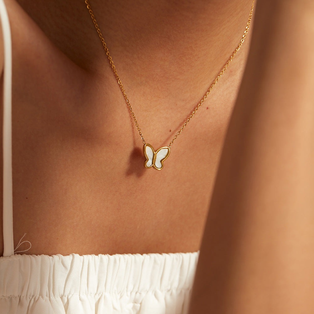 Flutterby Mother of Pearl Necklace Image