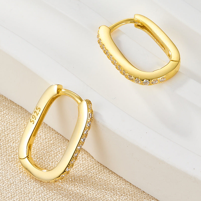 Melissa Oval Hoop Earrings Image