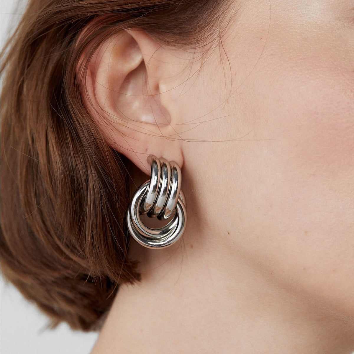 Luna Layered Hoop Earrings Image