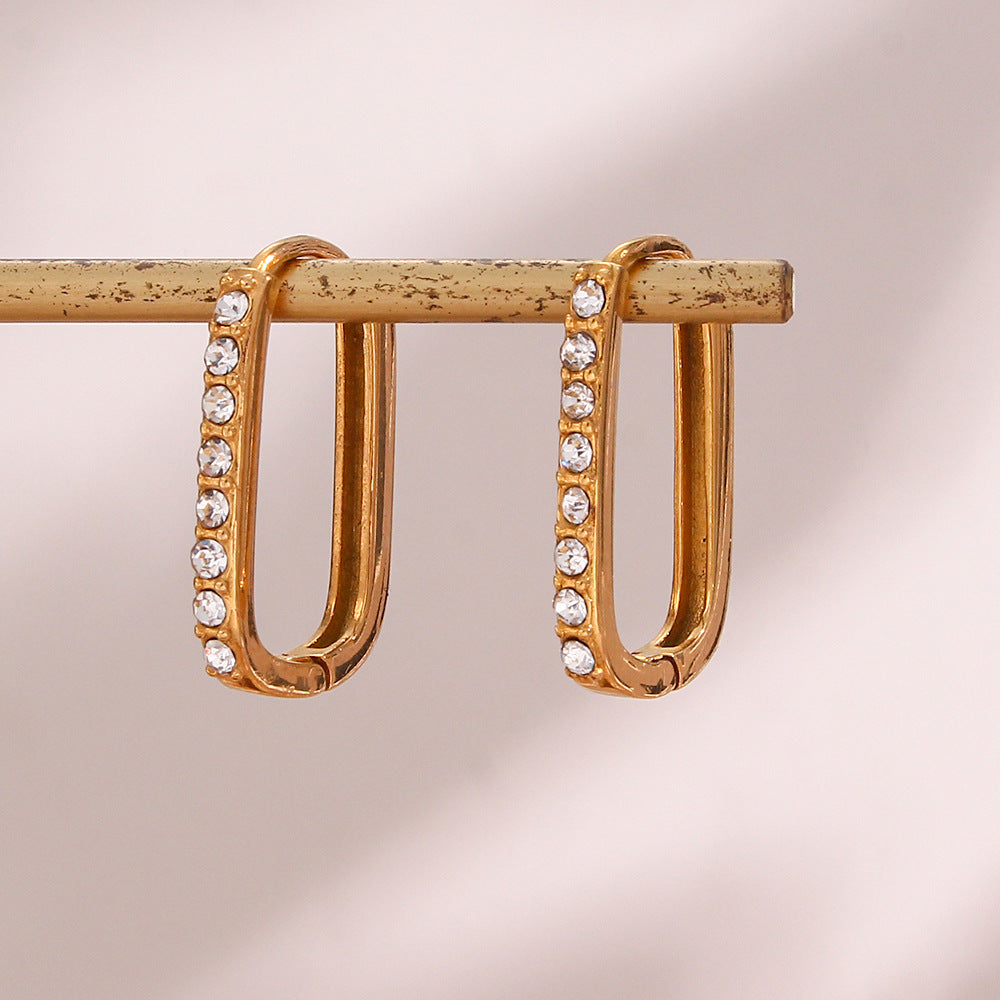 Maya Gold Hoop Earrings Image