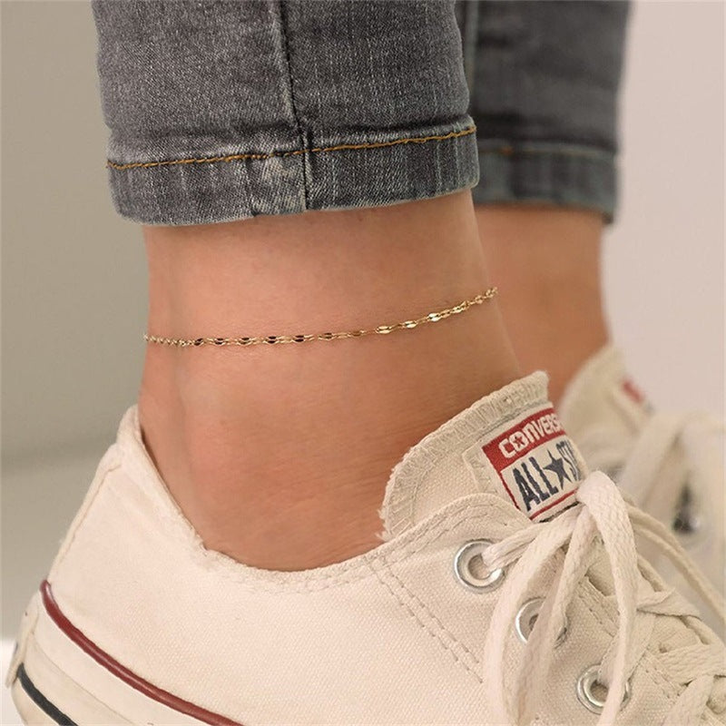 Charlotte Gold Chain Anklet Image