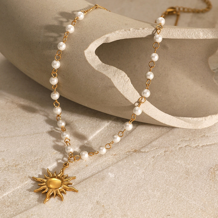 Apollo Sun Pearl Necklace