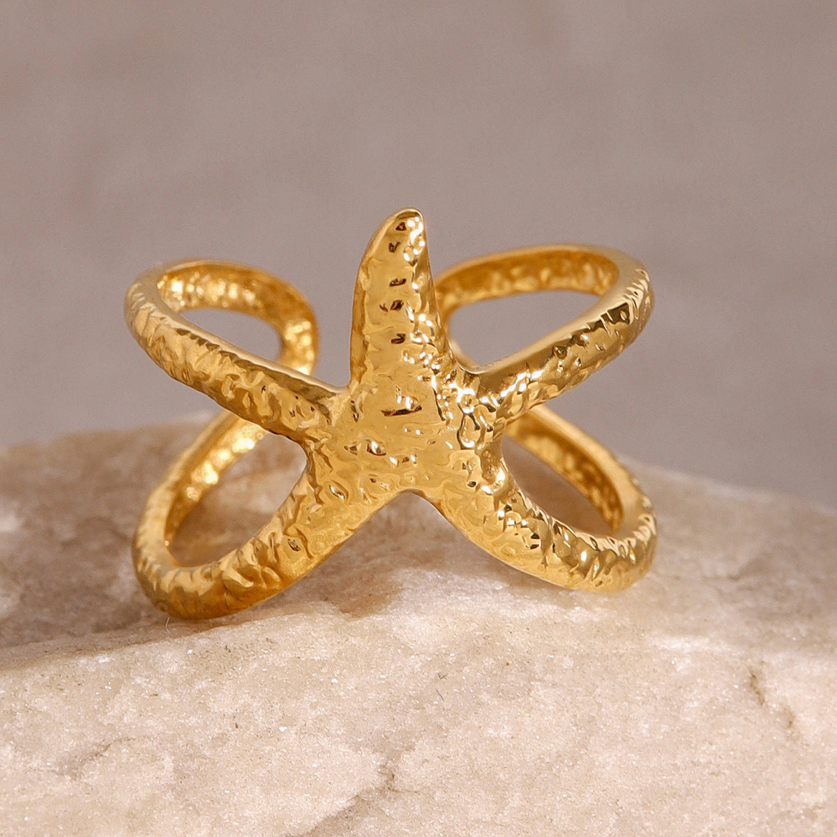 Aurelie Gold Starfish Ring Image