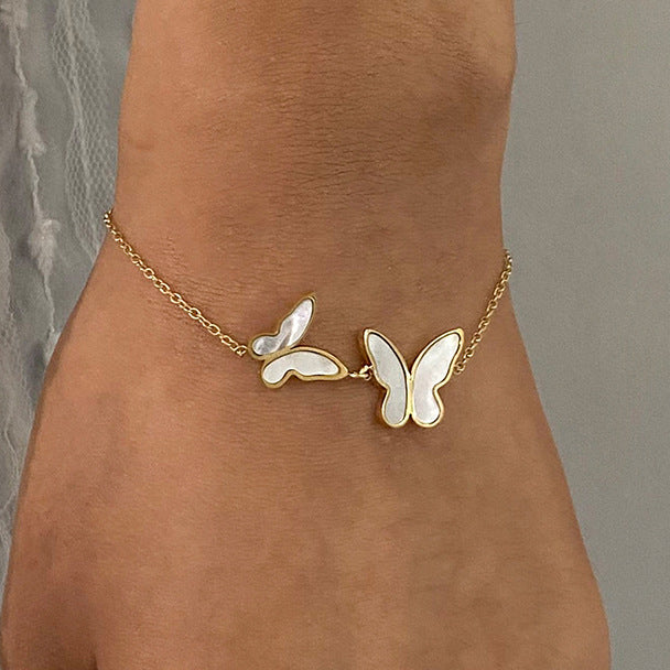 Blaire Butterfly Pearl Bracelet Image