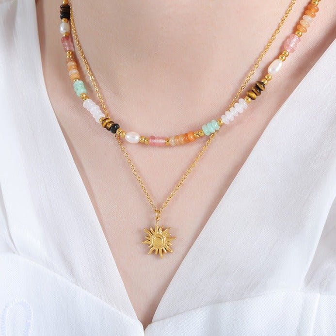 Eliora Gold Sun Necklace Image