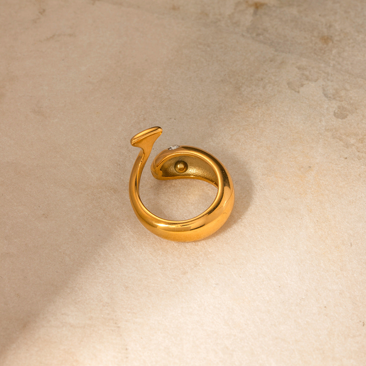 Etta Gold Serpent Ring Image