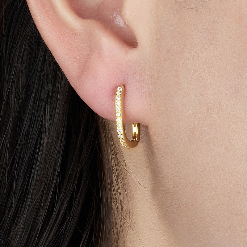 Melissa Oval Hoop Earrings Image