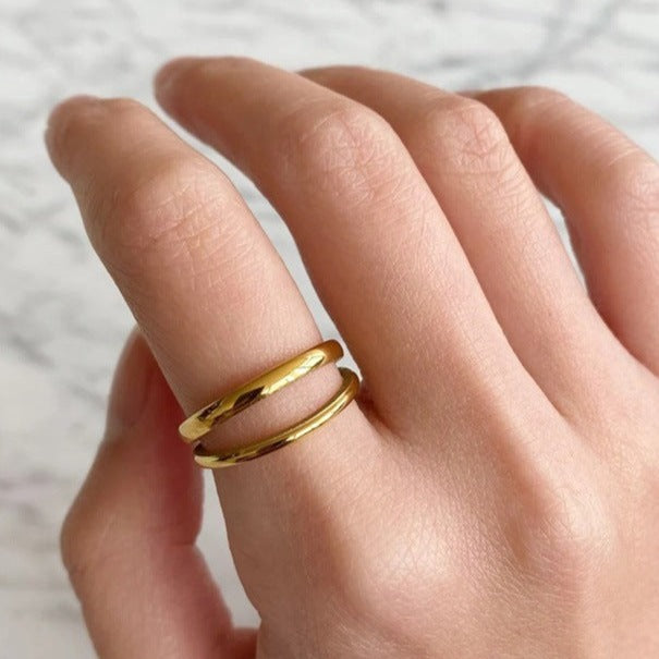 Olivia Layered Gold Ring Image