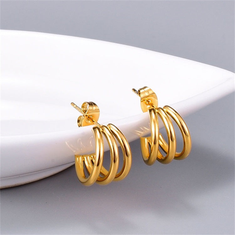 Cradle Gold Earrings Image