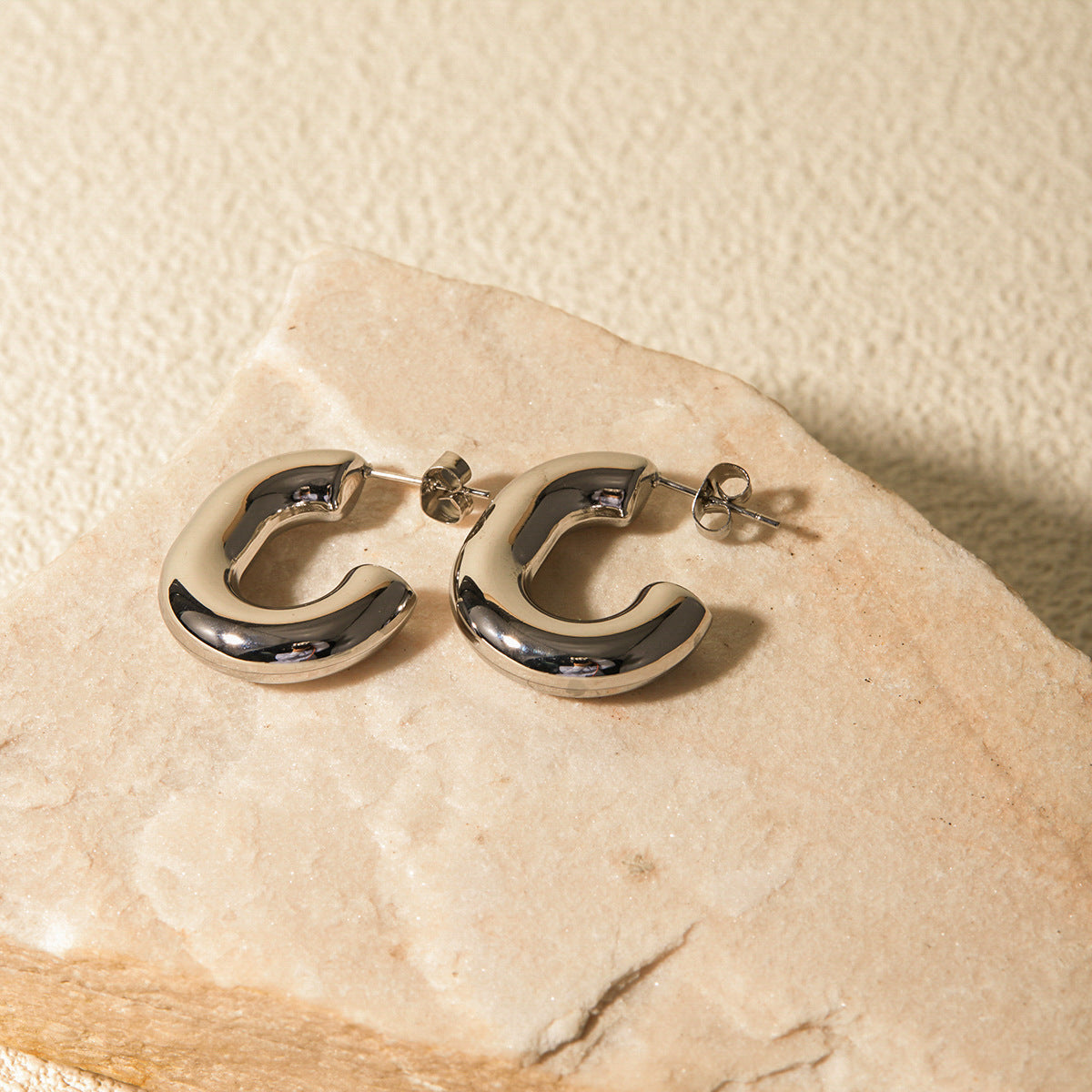 Alera Silver Hoops Image