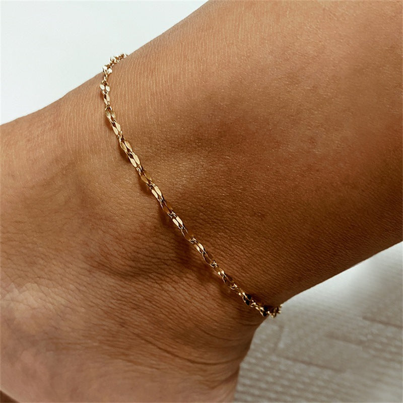 Charlotte Gold Chain Anklet Image