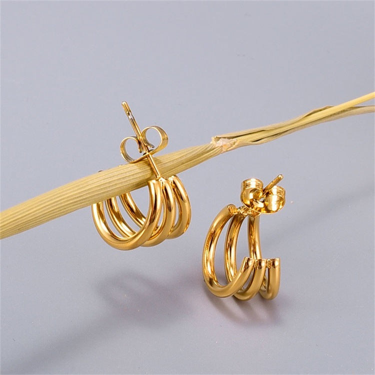 Cradle Gold Earrings Image