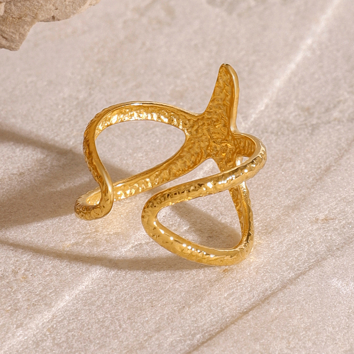 Aurelie Gold Starfish Ring Image