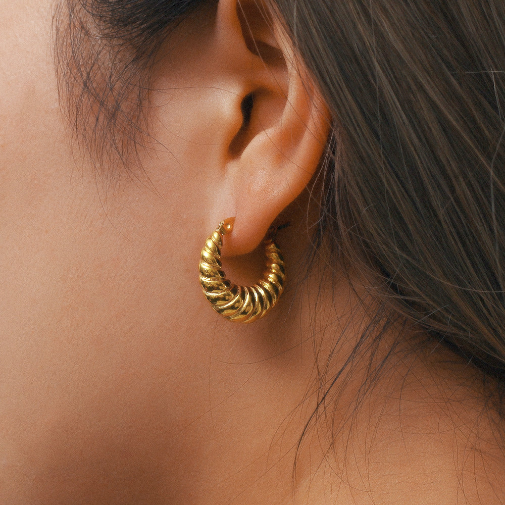 Croissant Hoop Earrings Image