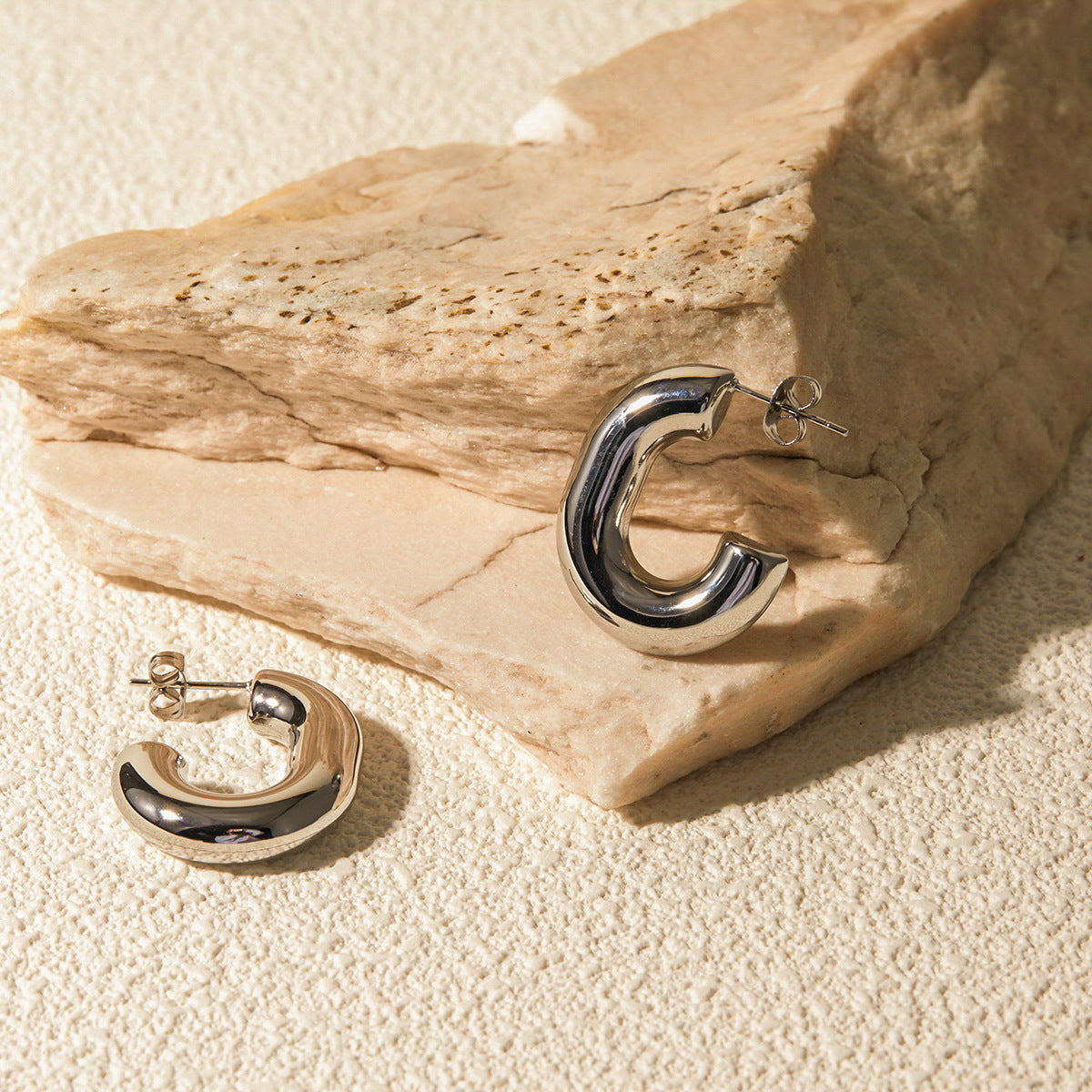 Alera Silver Hoops Image