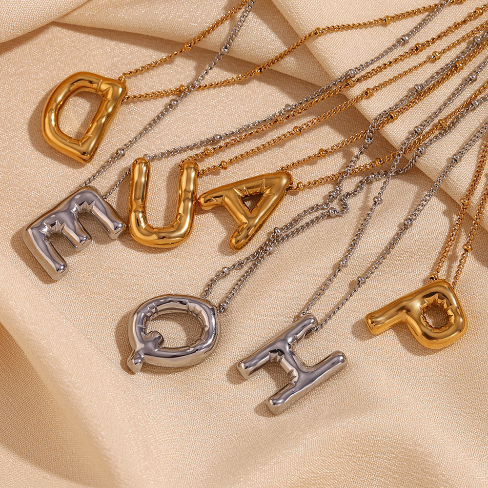 Balloon Gold Initial Necklace Image