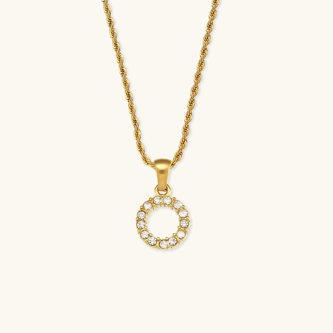 Maeve Letter Initial Diamond Necklace Image