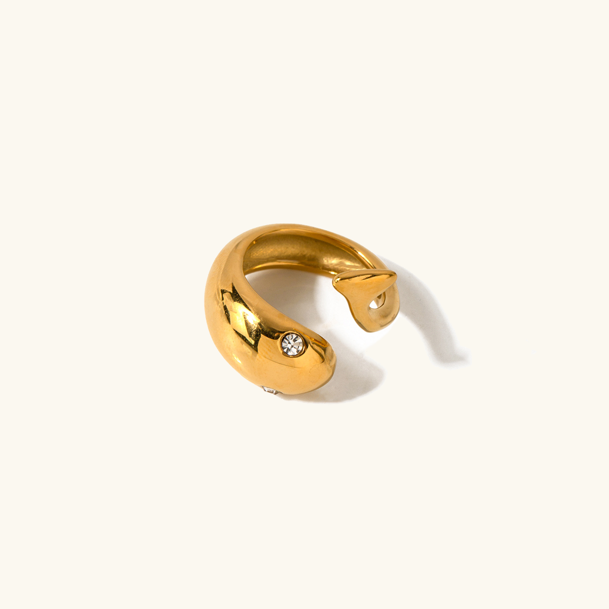 Etta Gold Serpent Ring Image