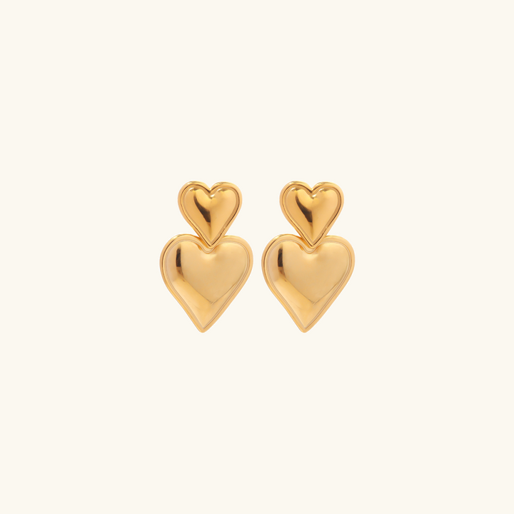 Zofia Gold Heart Earrings