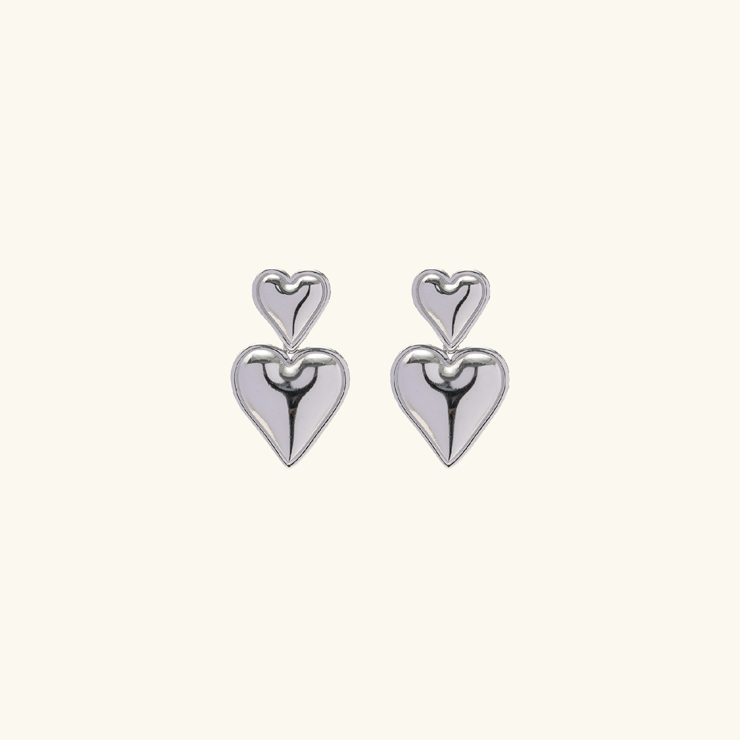 Zofia Gold Heart Earrings Image