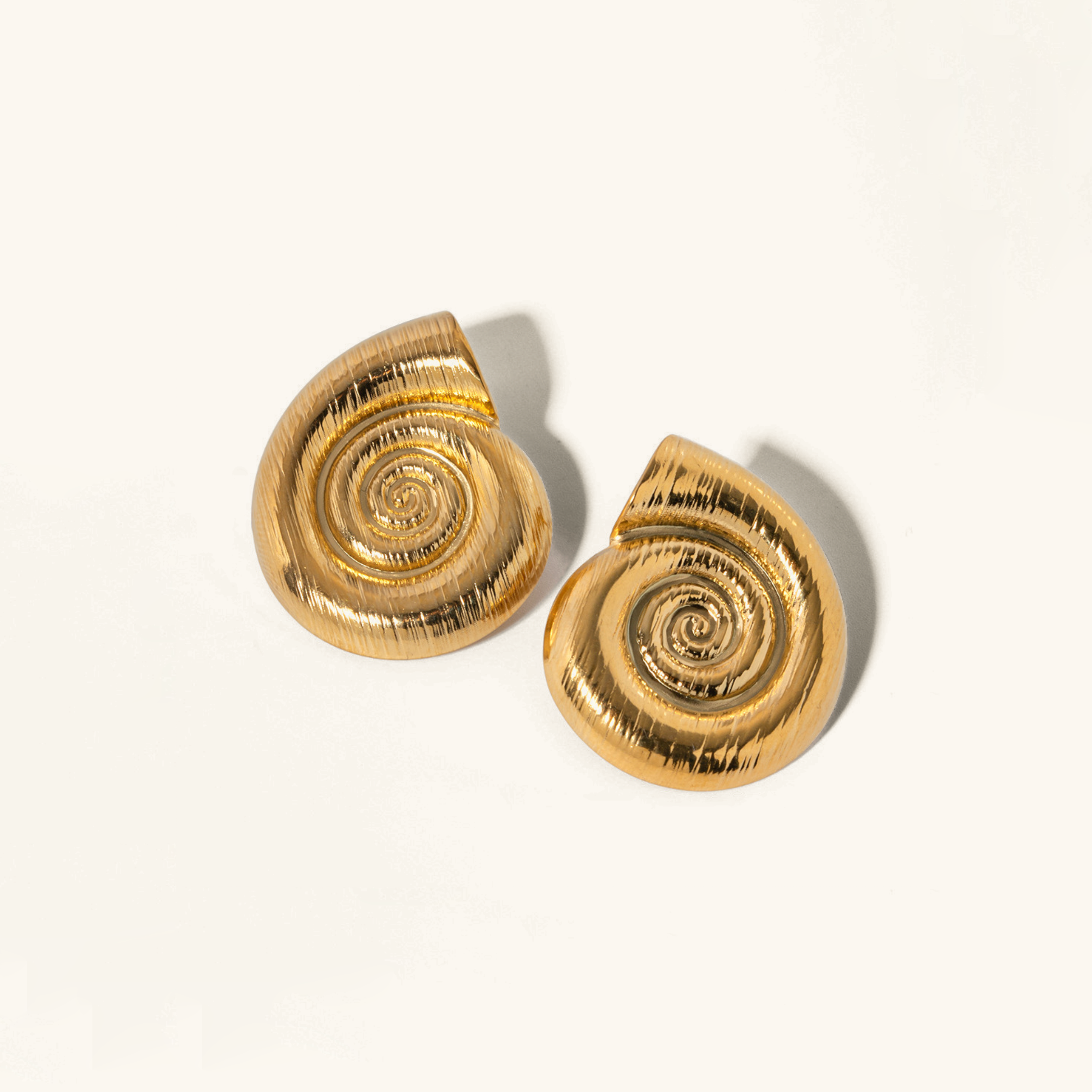 Nauticia Gold Shell Earrings Image